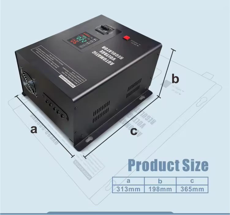 SVC-W 自动电子 AVR 稳压器 - 家用稳压器 1KVA 1.5KVA 2KVA 3KVA 5KVA 7.5KVA 10KVA 15KVA 4